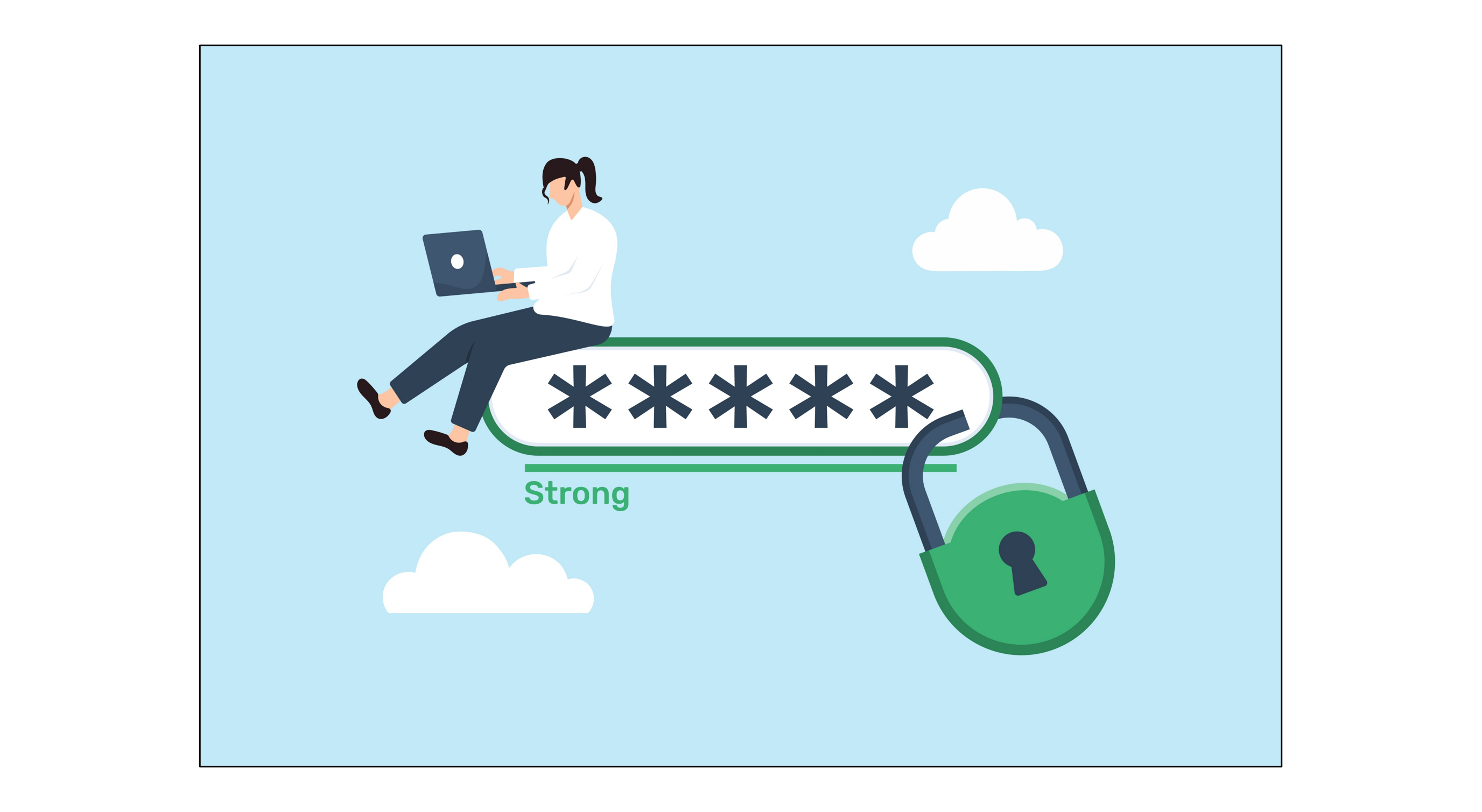 強いパスワードを設定するイメージ画像