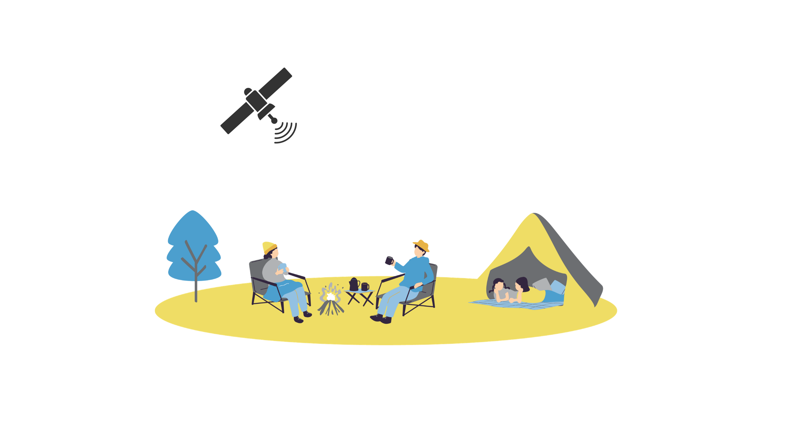 人が電波の届かない場所にいるイメージ画像